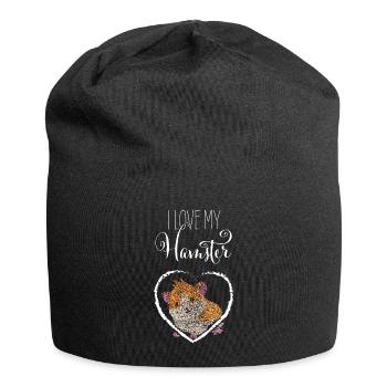 Hamster amoureux Hamster - Bonnet en jersey - noir - Devant