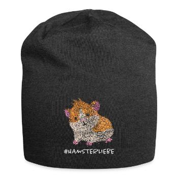 Hamsterliebe Hamster Goldhamster Nager - Jersey-Beanie - Anthrazit - Vorne