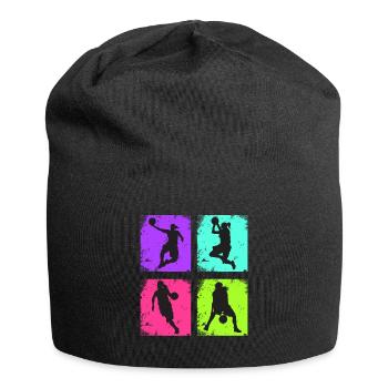 Basketball féminin vintage - Bonnet en jersey - noir - Devant