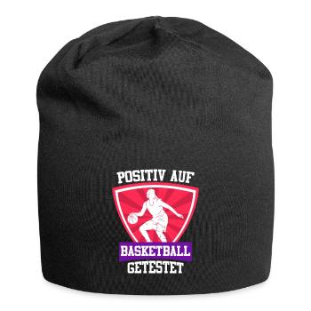 Testé positif au basketball féminin - Bonnet en jersey - noir - Devant