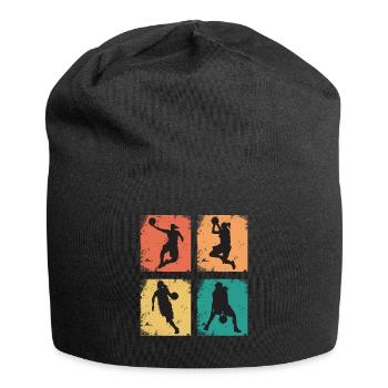 Basketball féminin vintage - Bonnet en jersey - noir - Devant