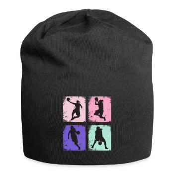 Basketball féminin vintage - Bonnet en jersey - noir - Devant