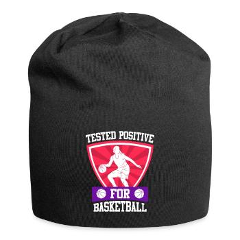 Testé positif au basketball féminin - Bonnet en jersey - noir - Devant
