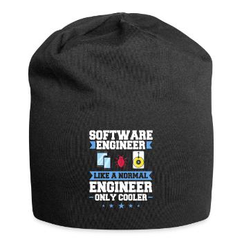 Génie logiciel Ingénieur en génie logiciel - Bonnet en jersey - noir - Devant