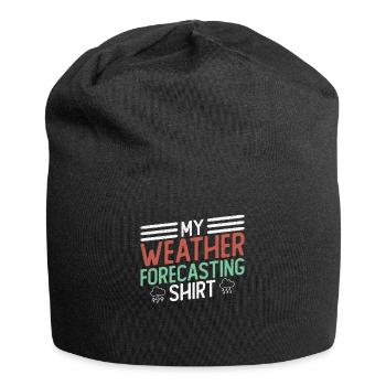 Météorologue Météo Climat Prévisions Météo - Bonnet en jersey - noir - Devant