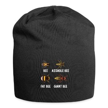 Bee Biene Honig Imker Imkerin Insekten Bienen - Jersey-Beanie - Schwarz - Vorne