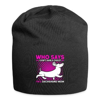 Dackel Dackel Dackel Mama Dackel Haustier - Jersey-Beanie - Schwarz - Vorne