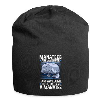 Seekühe sind fantastisch Meeressäuger Seekuh - Jersey-Beanie - Schwarz - Vorne