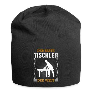 Tischler Beruf Schreiner Handwerker Geschenk - Jersey-Beanie - Schwarz - Vorne