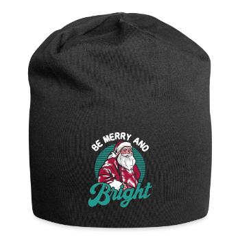 Be Merry And Bright Santa Claus Elf Holidays - Jersey Beanie - black - Front