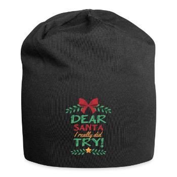 Lieber Weihnachtsmann Ich habe wirklich Weihnachtsmann-Rentiere ausprobiert - Jersey-Beanie - Schwarz - Vorne