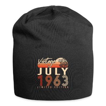 Millésime 1963 en juillet - Bonnet en jersey - noir - Devant