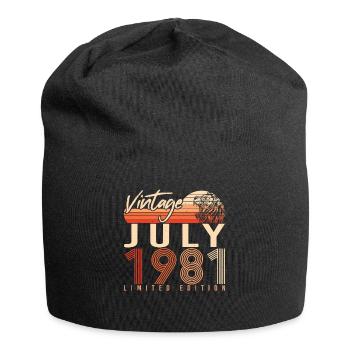 Année de construction Juillet 1981 - Bonnet en jersey - noir - Devant