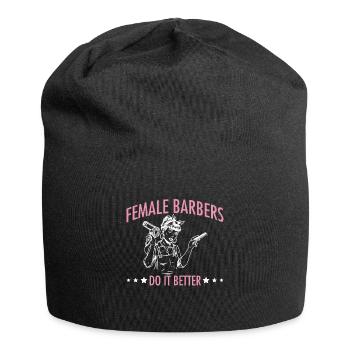 Female Barbers Do It Better - Jersey Beanie - black - Front