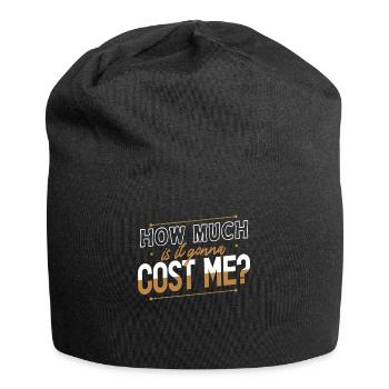 Wie Viel Wird Es Mich Kosten? Papa Vater Papi - Jersey-Beanie - Schwarz - Vorne