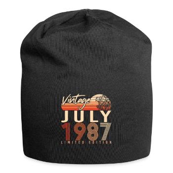 Geburtstagsgruss Für Juli 1987 - Jersey-Beanie - Schwarz - Vorne