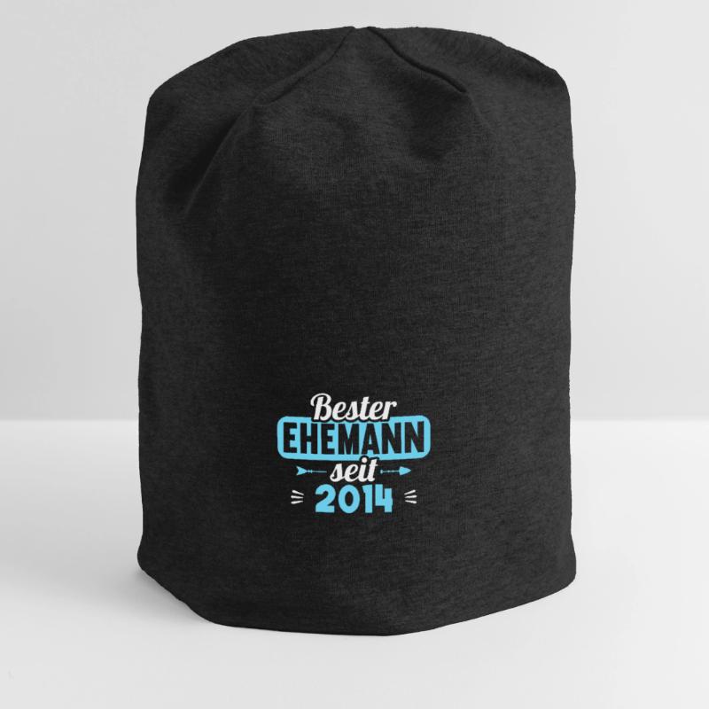 Beste Ehefrau Bester Ehemann seit 2014 Jersey-Beanie