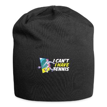 I Cant I Have Tennis Tennis Gift - Jersey Beanie - black - Front