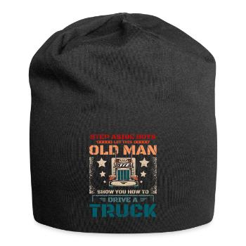 Laissez ce vieil homme vous montrer comment conduire un camion - Bonnet en jersey - noir - Devant