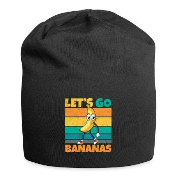 Vintage Let's Bananas Funny Smirk Banana - Jersey-Beanie - Schwarz - Vorne