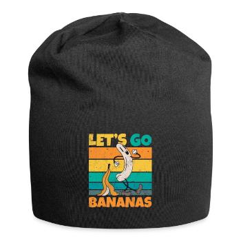Vintage Let's Bananas Funny Butt Banana - Jersey-Beanie - Schwarz - Vorne