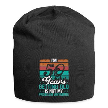 50 ans Humour Anniversaire Drôle 50e anniversaire - Bonnet en jersey - noir - Devant