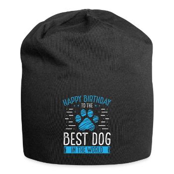 Idée d’anniversaire pour chien Maman Humour Chien Papa Anniversaire - Bonnet en jersey - noir - Devant