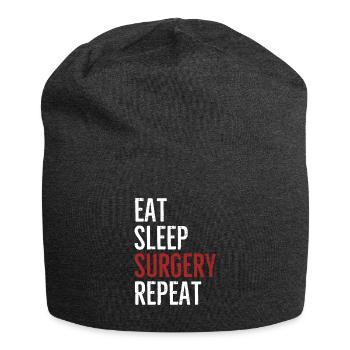 Eat Schlafchirurgie Wiederholung - Jersey-Beanie - Anthrazit - Vorne