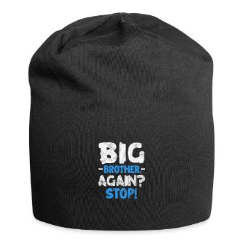 Grosser Bruder - Jersey-Beanie - Schwarz - Vorne