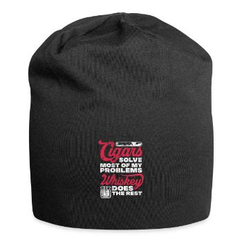 Whisky de cigare - Bonnet en jersey - noir - Devant