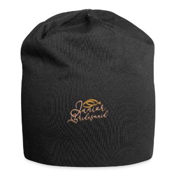 Junior Brautjungfer Brautbrautdusche Hochzeitsfeier - - Jersey-Beanie - Schwarz - Vorne