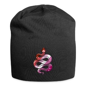 Lesbian Pride Stuff Snake Flag Couleurs LGBT - Bonnet en jersey - noir - Devant