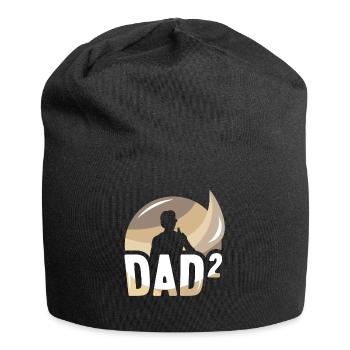 Father Of Two Children Daddy Father Day Papa - Jersey Beanie - black - Front
