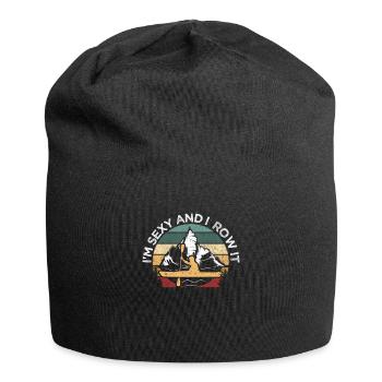 Je suis sexy et je rame drôle de canoë kayak - Bonnet en jersey - noir - Devant