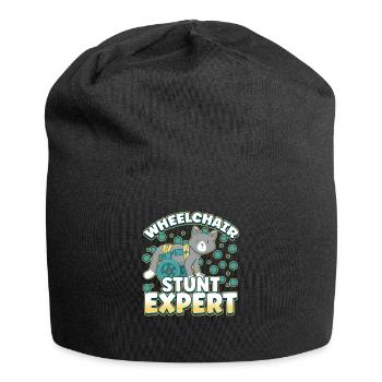 Handicap Wheelchair Design for an Amputation - Jersey-Beanie - Schwarz - Vorne