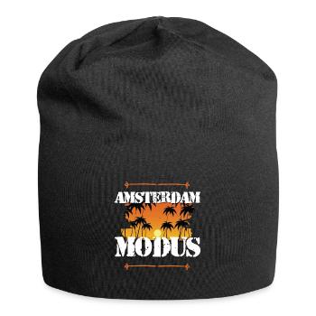 Amsterdam Modus - Jersey-Beanie - Schwarz - Vorne