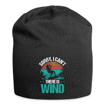 Kiteboarding Sorry I cant there is Wind Kitesurfer - Jersey Beanie - black - Front