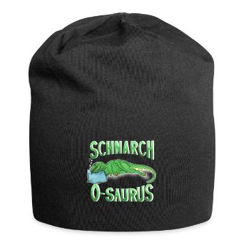Schnarch O Saurus der schnarchende T-Rex - Jersey-Beanie - Schwarz - Vorne