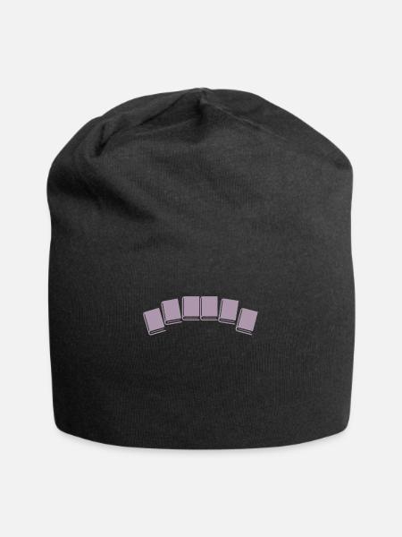 Buch Bücher lesen - Jersey-Beanie - Schwarz
