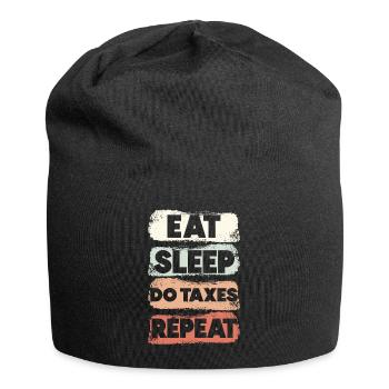 Manger des taxes sur le sommeil fait répéter la taxe - Bonnet en jersey - noir - Devant