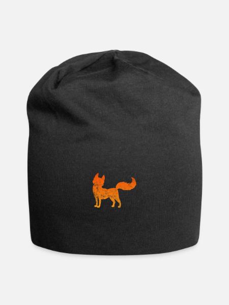Fuchs - Jersey-Beanie - Schwarz