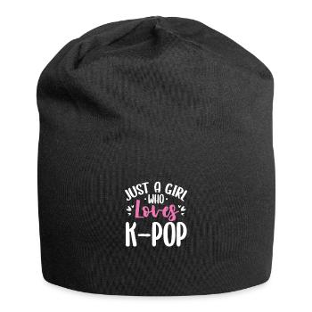 K-Pop - Bonnet en jersey - noir - Devant