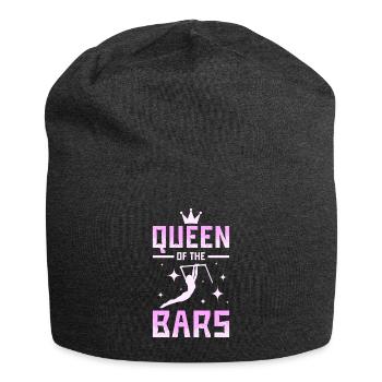 Queen of the bars gymnastics - Jersey Beanie - charcoal grey - Front