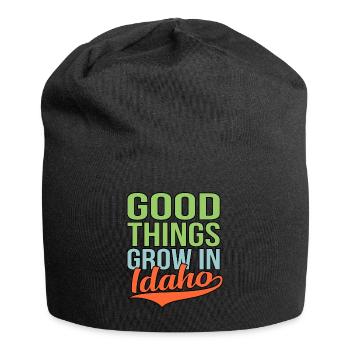 Les bonnes choses grandissent dans l’Idaho Gift - Bonnet en jersey - noir - Devant