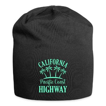 California Pacific Coast Highway Gift - Jersey Beanie - black - Front