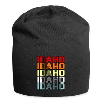 Iowa Idaho-geschenk - Jersey-Beanie - Schwarz - Vorne