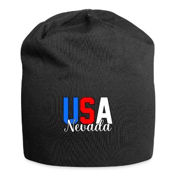 Usa nevada geschenk - Jersey-Beanie - Schwarz - Vorne
