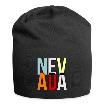 Nevada lebensgeschenk - Jersey-Beanie - Schwarz - Vorne