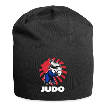 Judo Panda Fighters - Judoka Judoist - Jersey-Beanie - Schwarz - Vorne