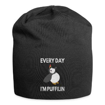 Every Day Puffilin - Puffin Papageientaucher - Jersey Beanie - black - Front